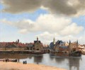 Ansicht von Delft Barock Johannes Vermeer